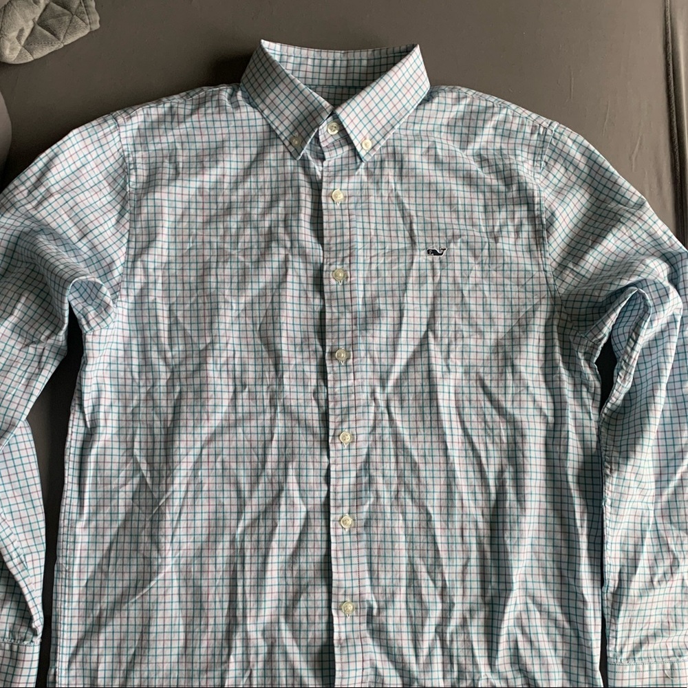 Vineyard Vines Long Sleeve Whale Shirt Button Down